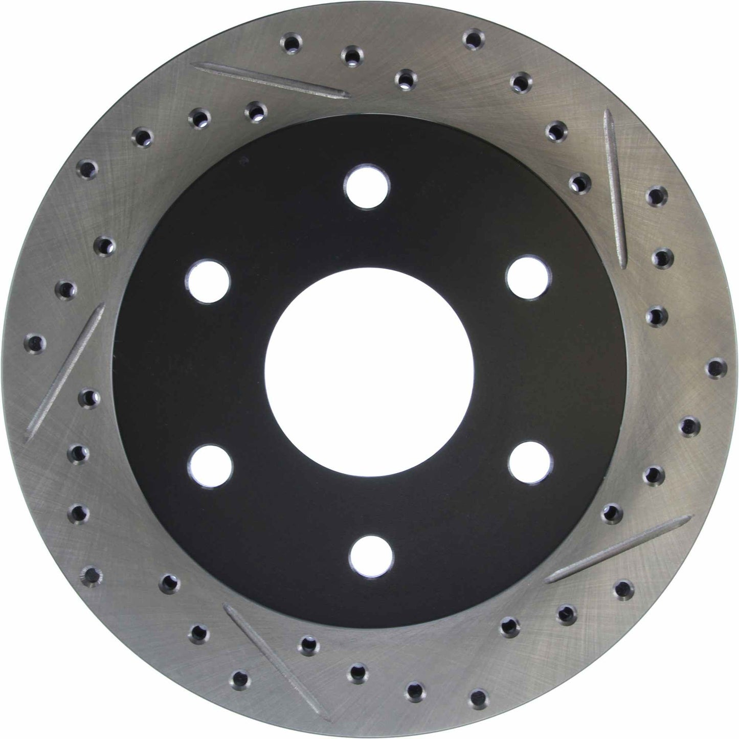 StopTech Sport Drilled/Slotted Brake Rotor; Front Left
