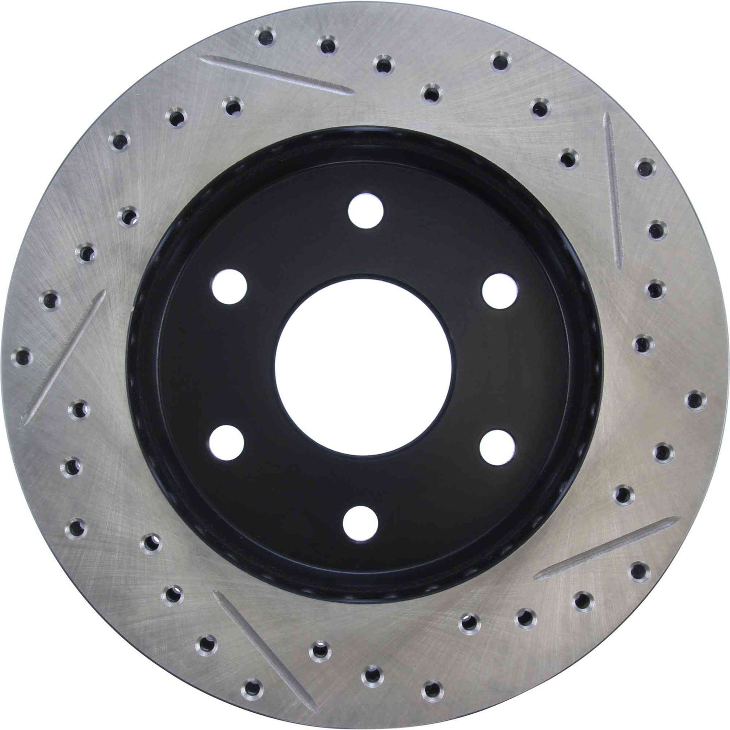 StopTech Sport Drilled/Slotted Brake Rotor; Front Right