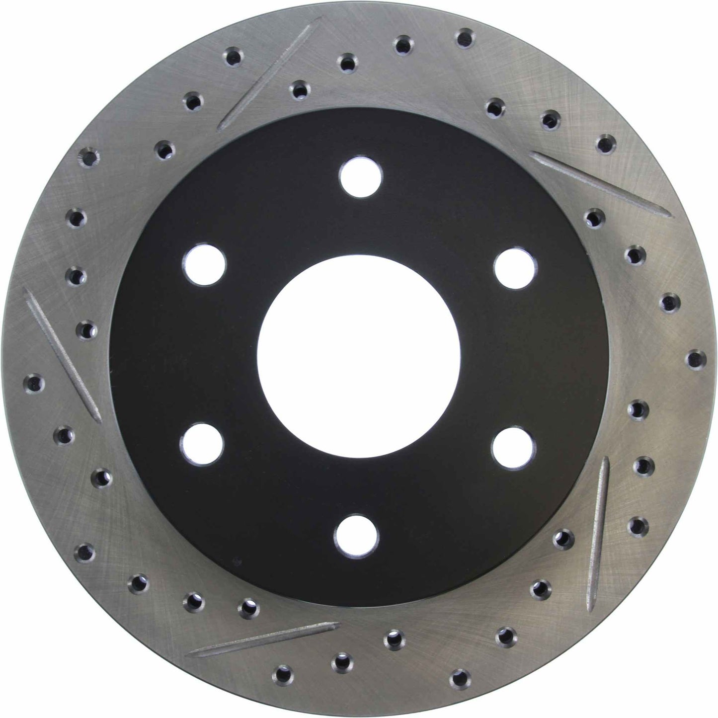 StopTech Sport Drilled/Slotted Brake Rotor; Front Right