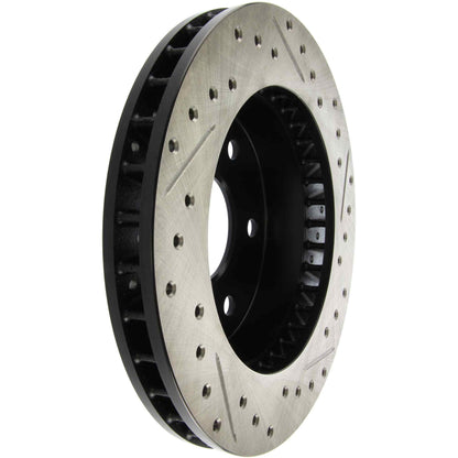 StopTech Sport Drilled/Slotted Brake Rotor; Front Right