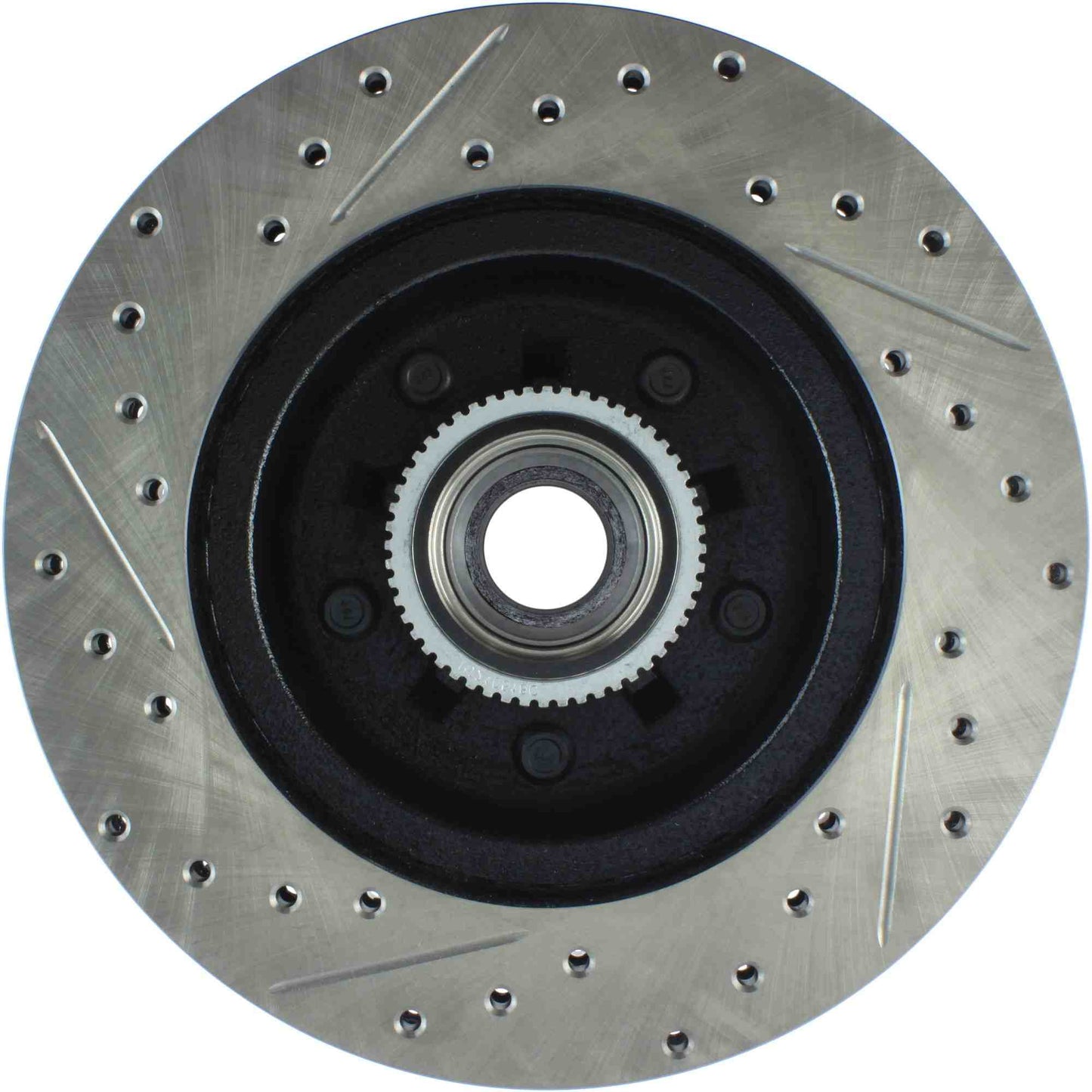 StopTech Sport Drilled/Slotted Brake Rotor; Front Left