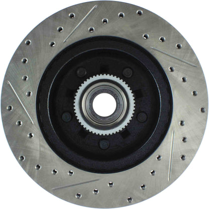 StopTech Sport Drilled/Slotted Brake Rotor; Front Left