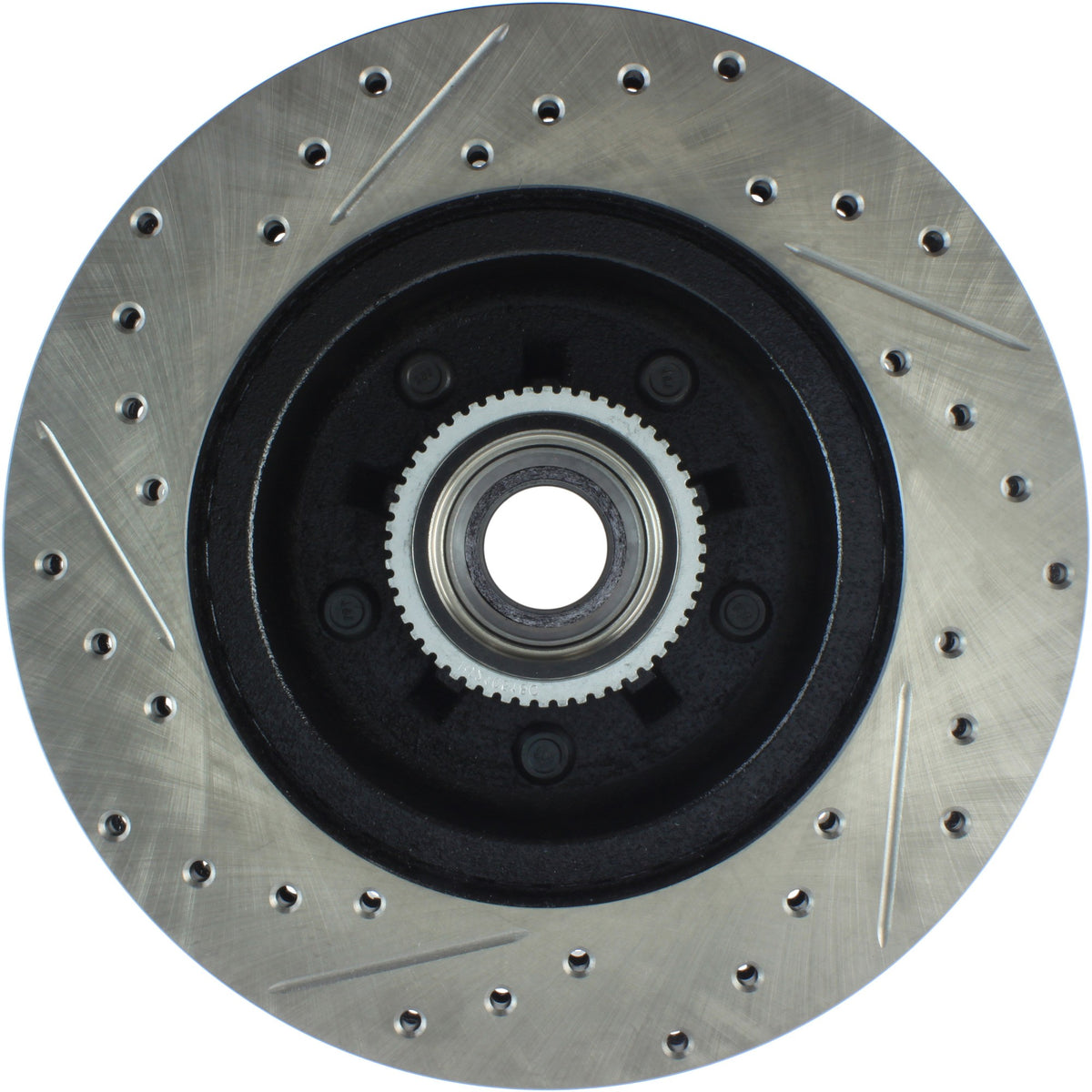 StopTech Sport Drilled/Slotted Brake Rotor; Front Left