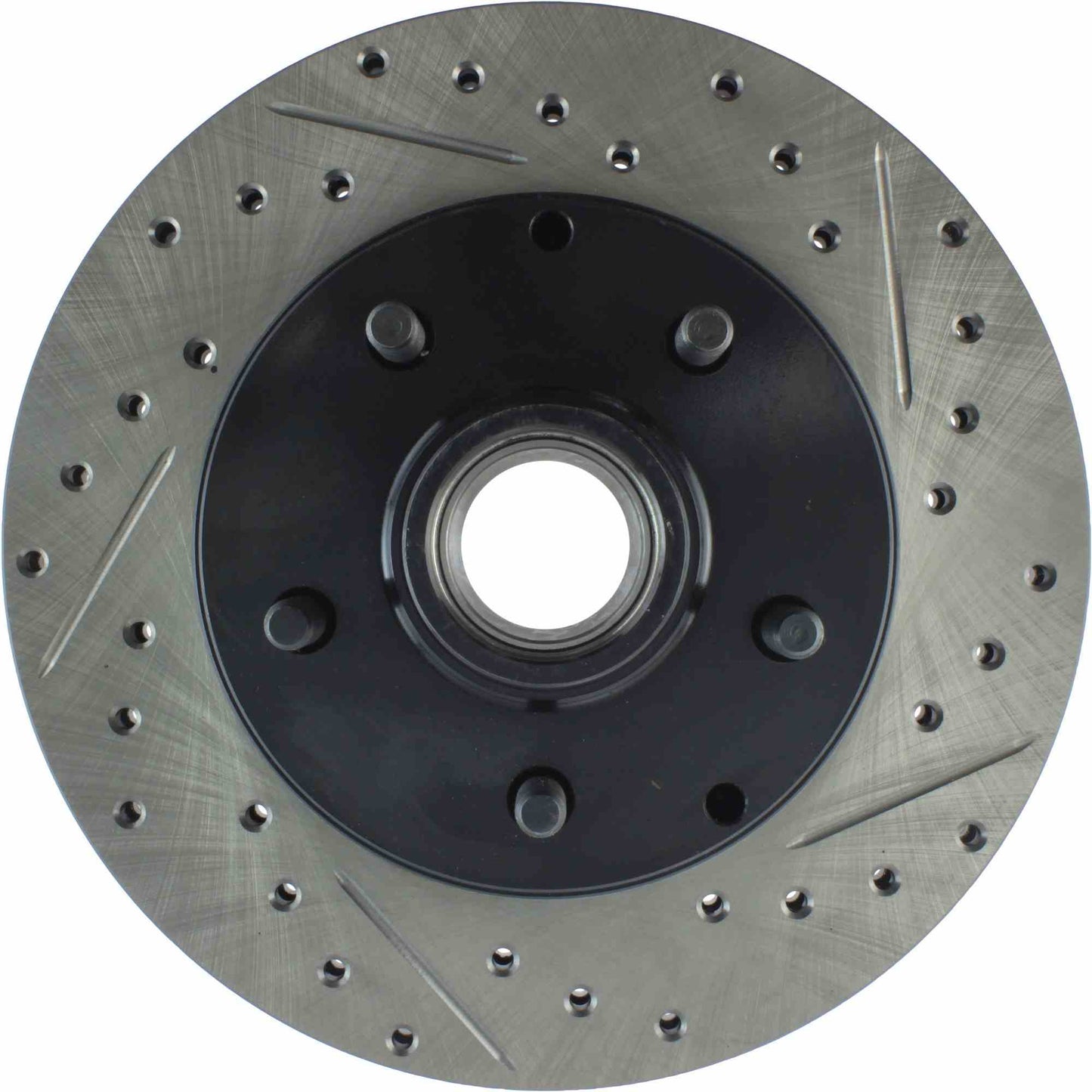 StopTech Sport Drilled/Slotted Brake Rotor; Front Left
