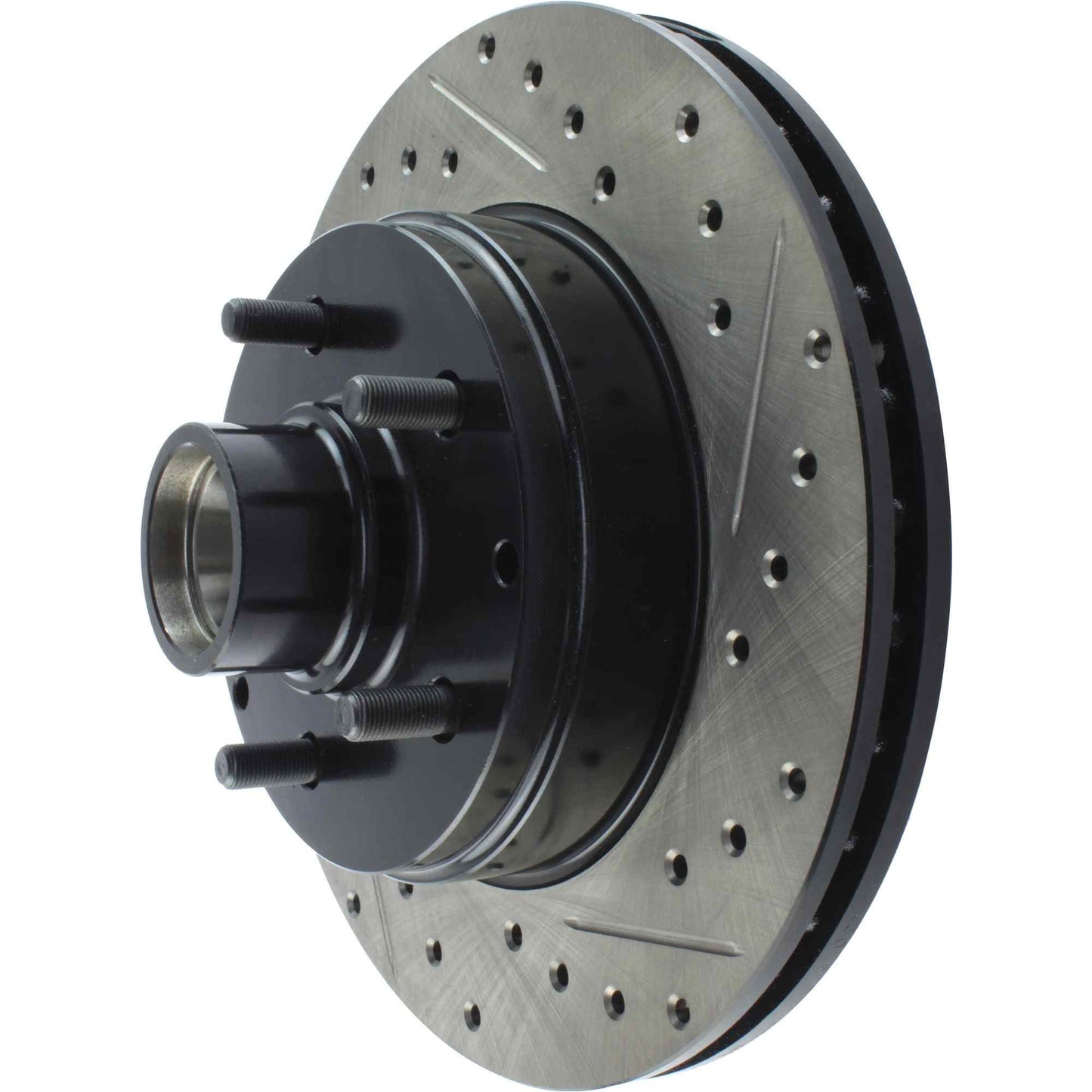 StopTech Sport Drilled/Slotted Brake Rotor; Front Left