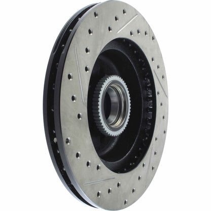 StopTech Sport Drilled/Slotted Brake Rotor; Front Left