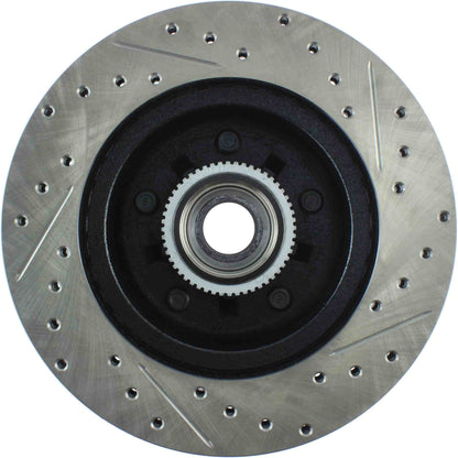 StopTech Sport Drilled/Slotted Brake Rotor; Front Right
