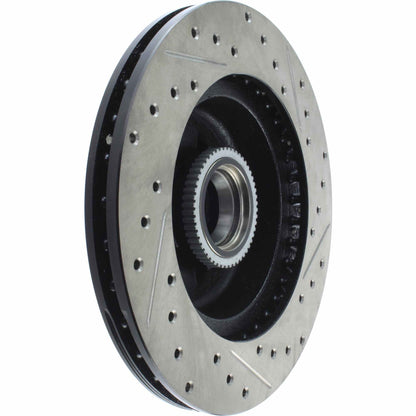 StopTech Sport Drilled/Slotted Brake Rotor; Front Right