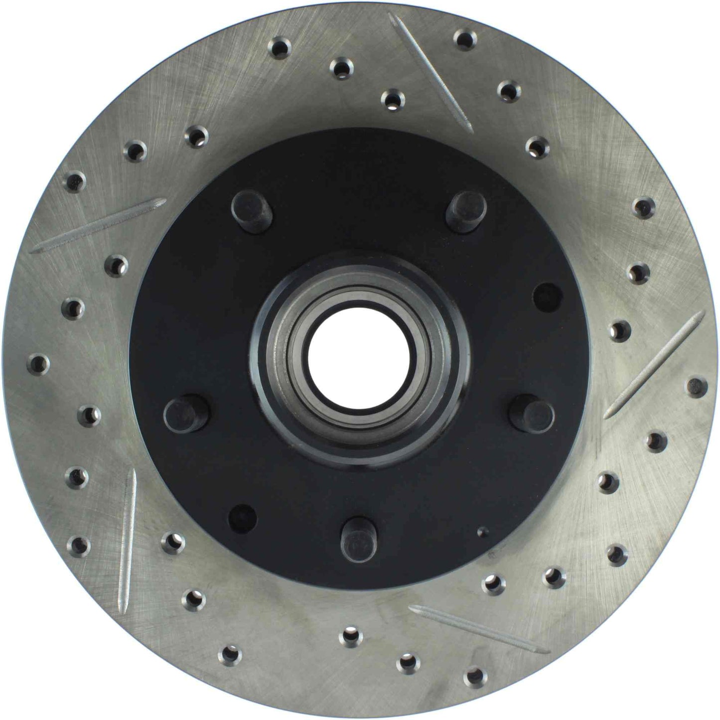 StopTech Sport Drilled/Slotted Brake Rotor; Front Left