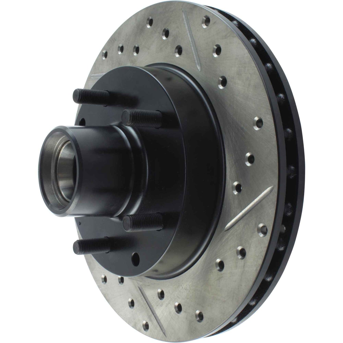 StopTech Sport Drilled/Slotted Brake Rotor; Front Left