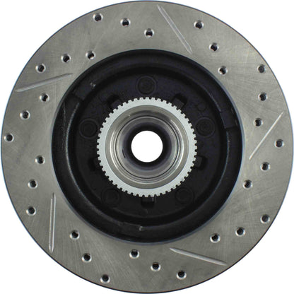 StopTech Sport Drilled/Slotted Brake Rotor; Front Right