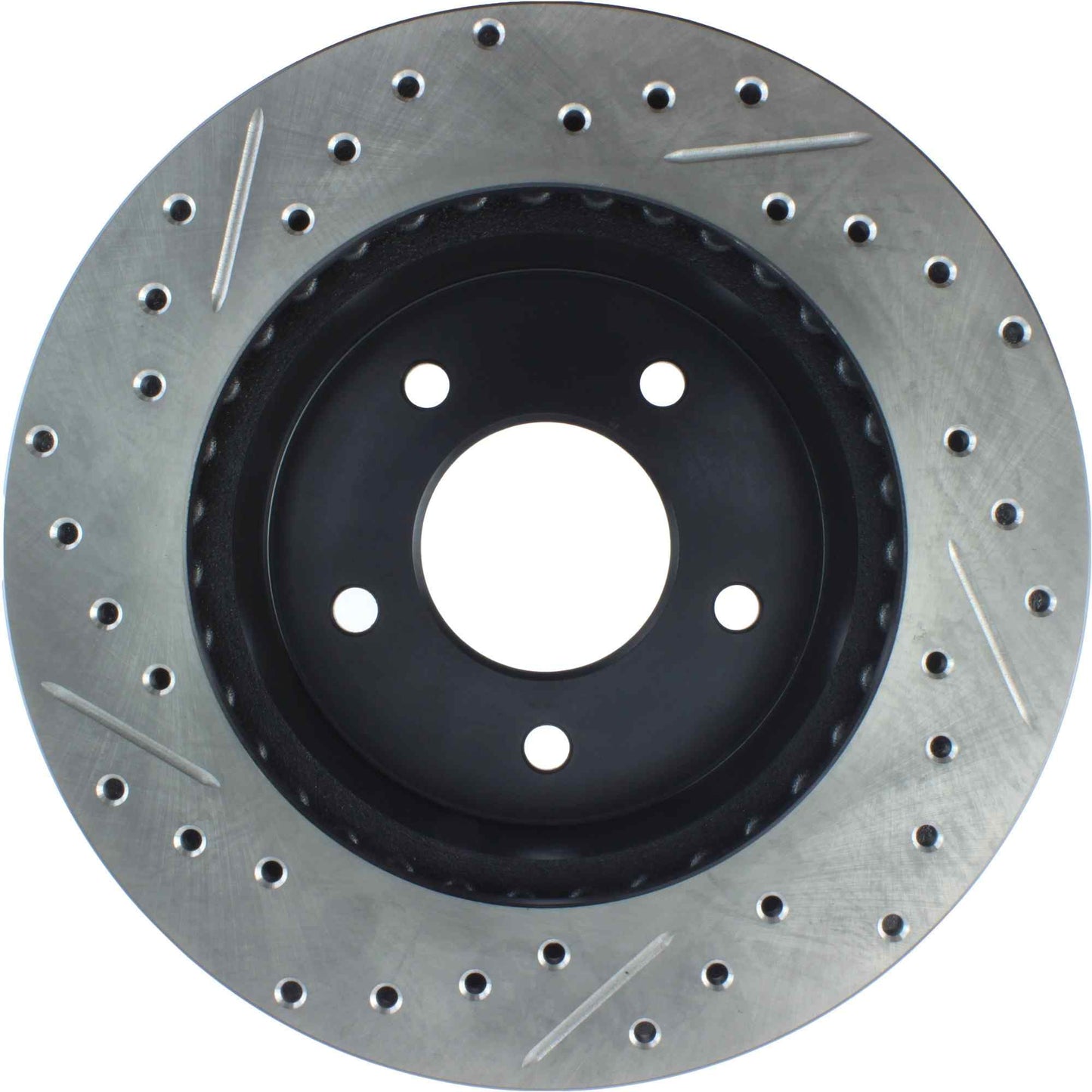 StopTech Sport Drilled/Slotted Brake Rotor; Front Left