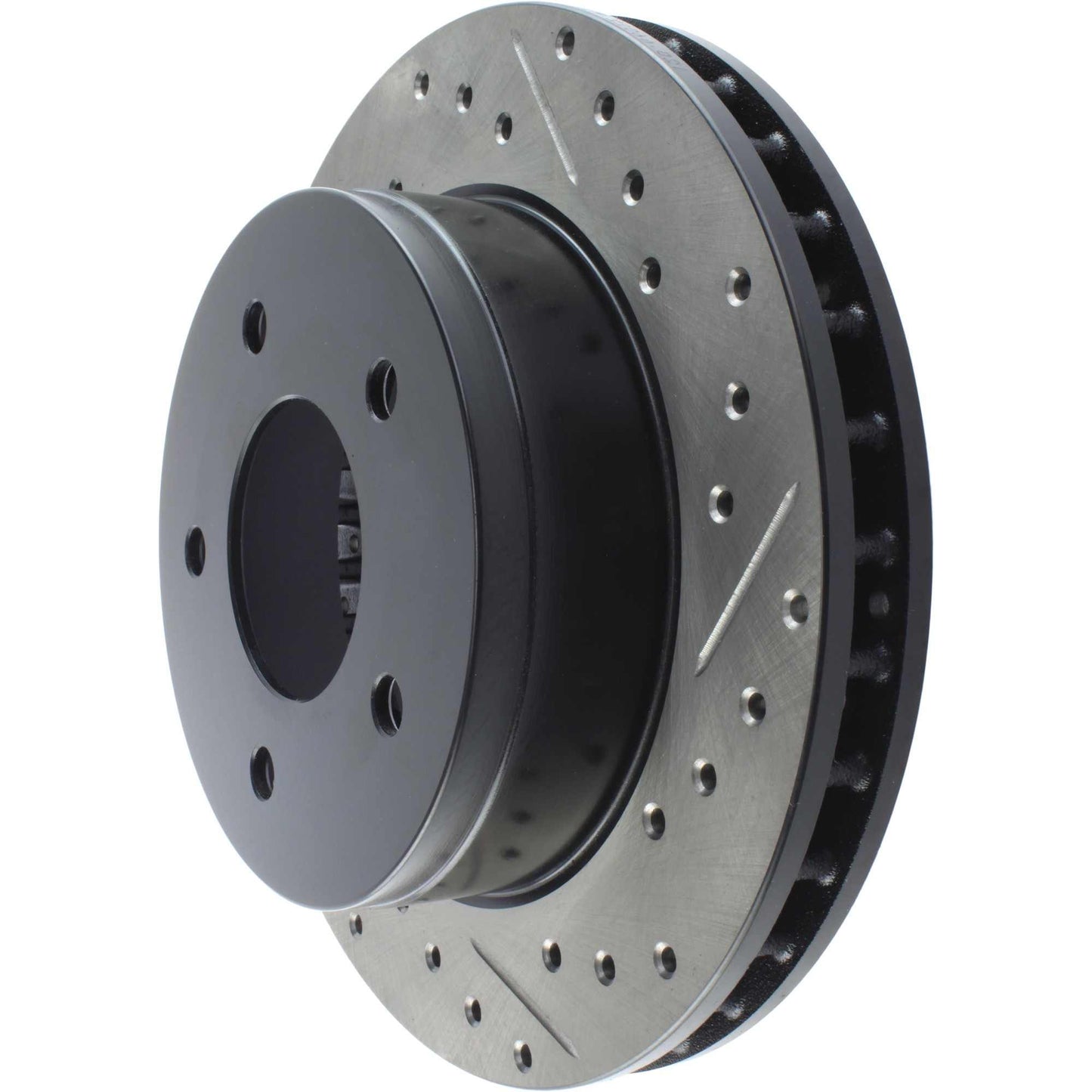 StopTech Sport Drilled/Slotted Brake Rotor; Front Left