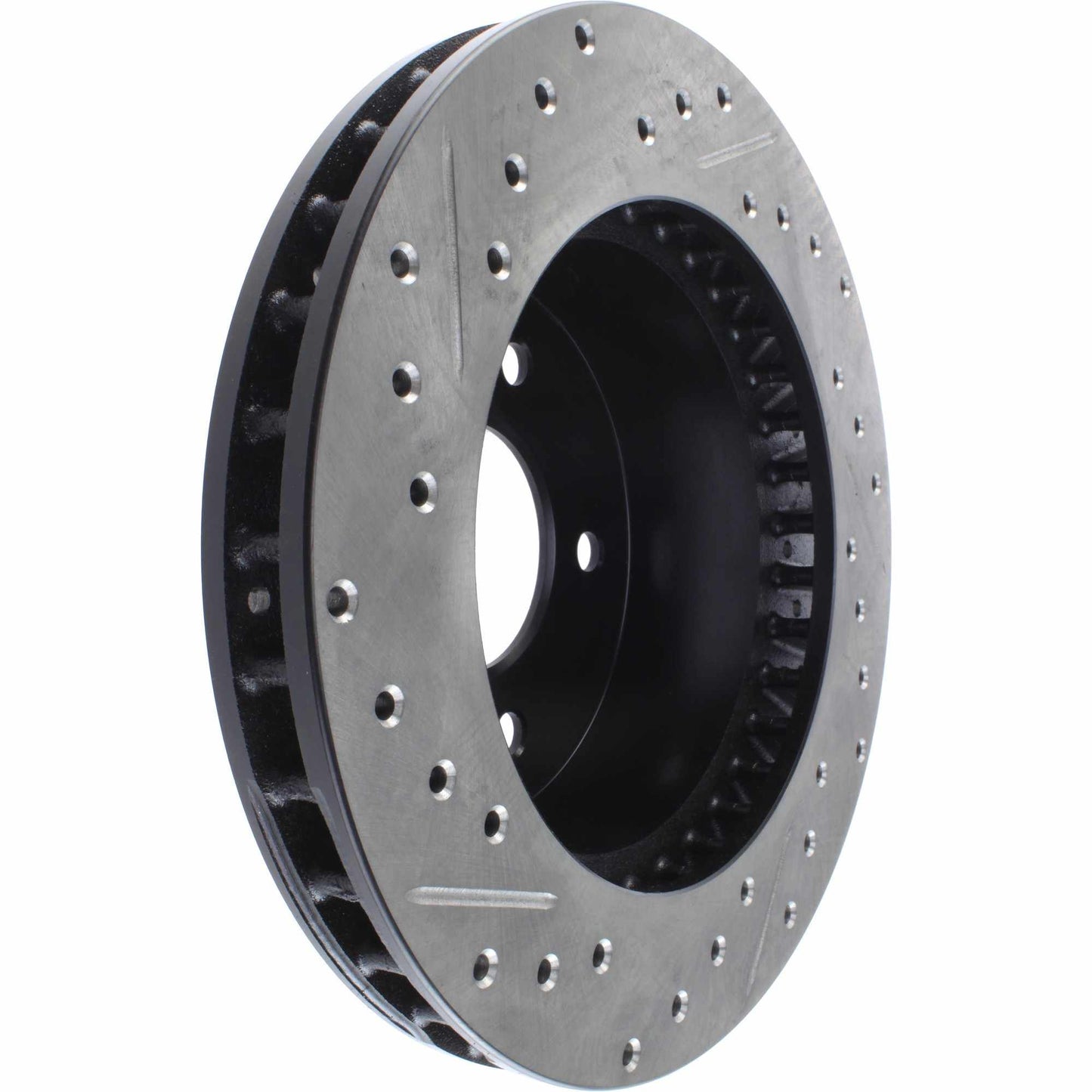 StopTech Sport Drilled/Slotted Brake Rotor; Front Left