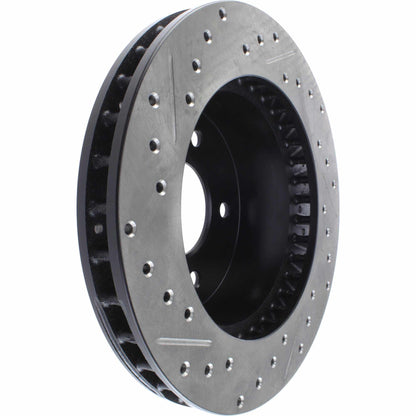 StopTech Sport Drilled/Slotted Brake Rotor; Front Left