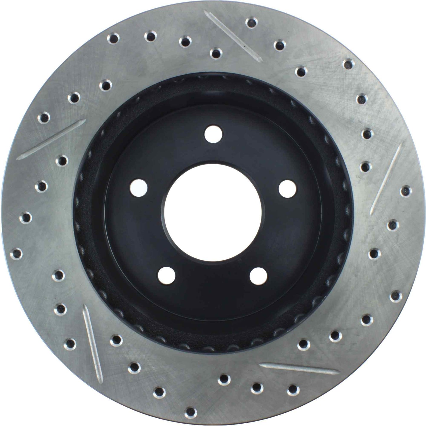 StopTech Sport Drilled/Slotted Brake Rotor; Front Right