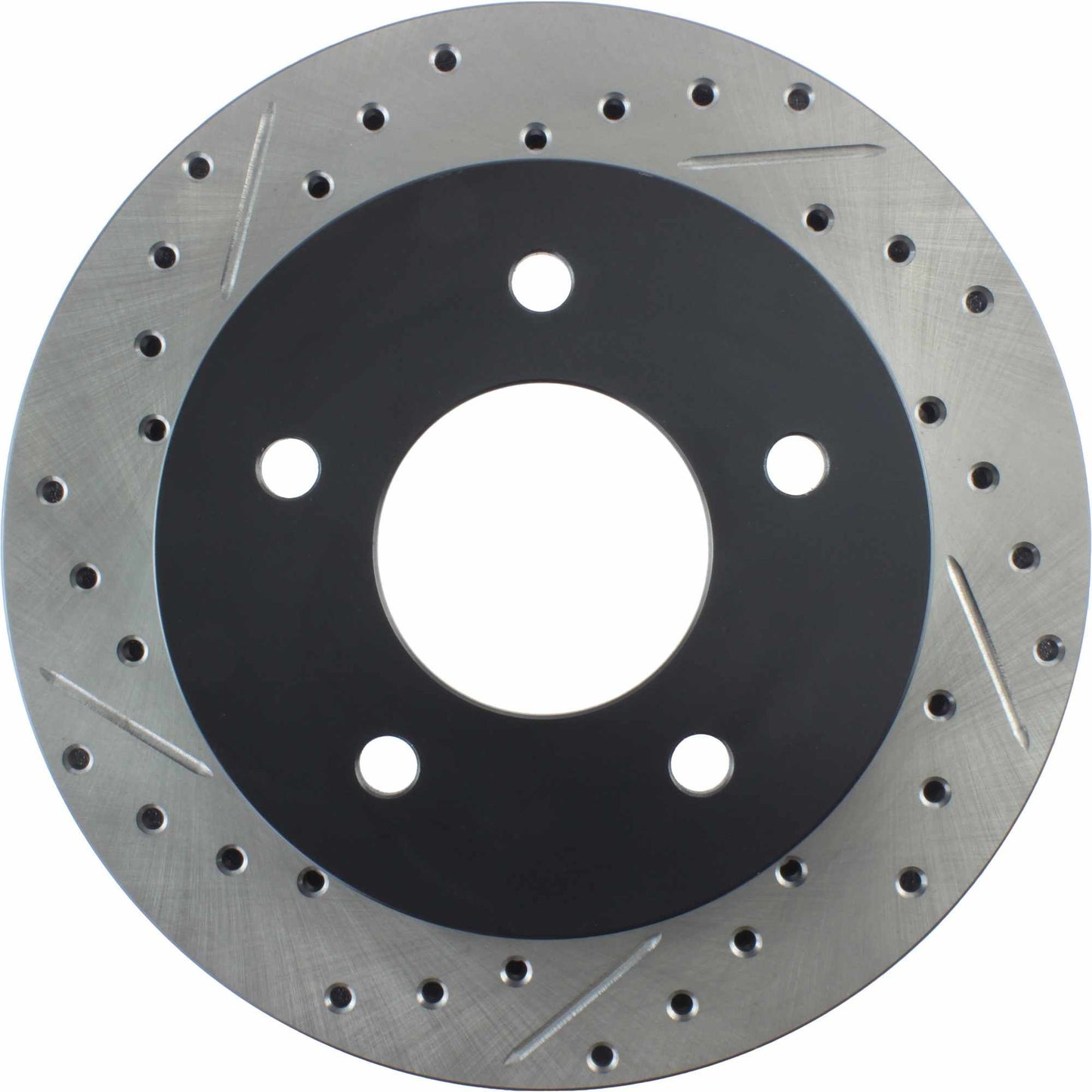 StopTech Sport Drilled/Slotted Brake Rotor; Front Right