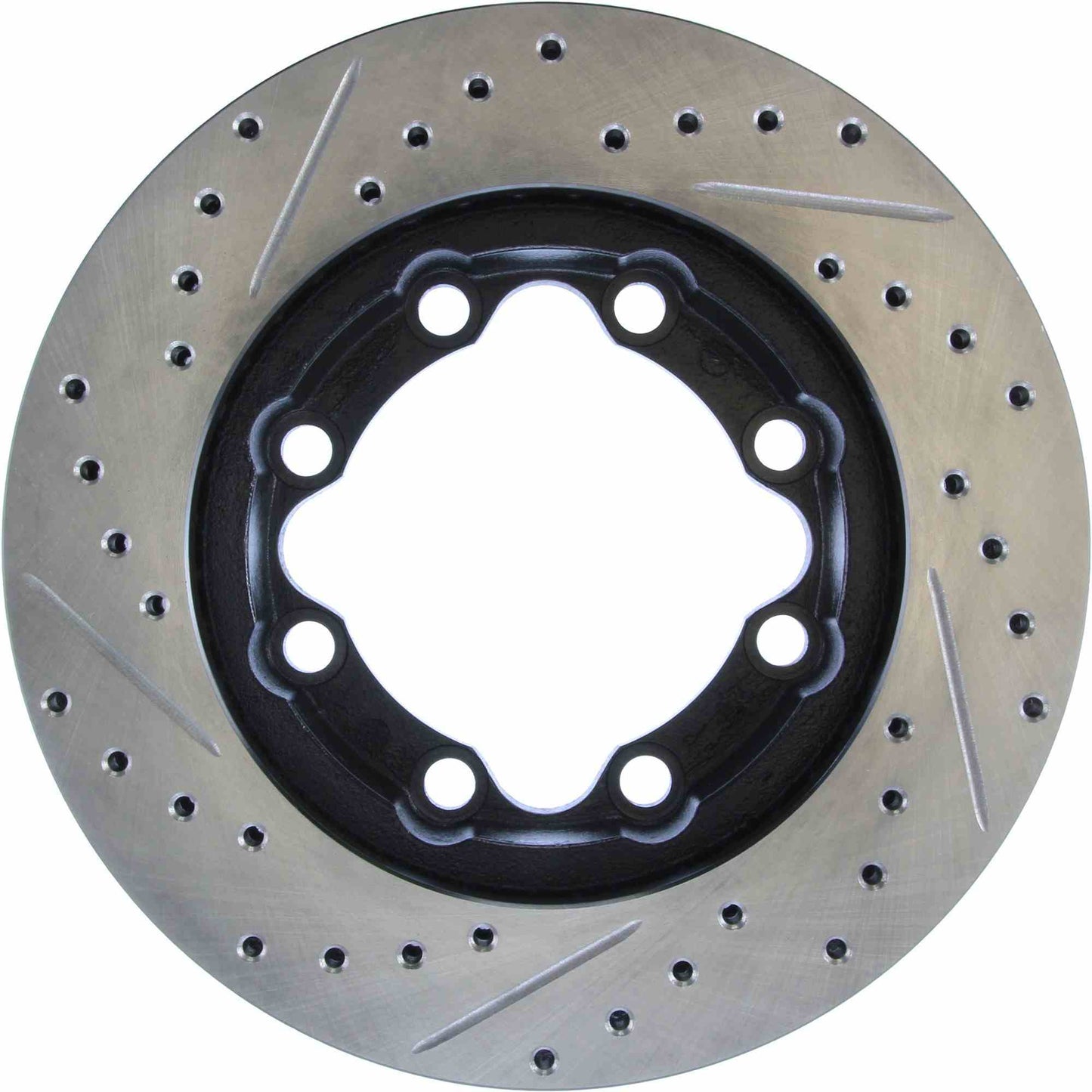 StopTech Sport Drilled/Slotted Brake Rotor; Front Left