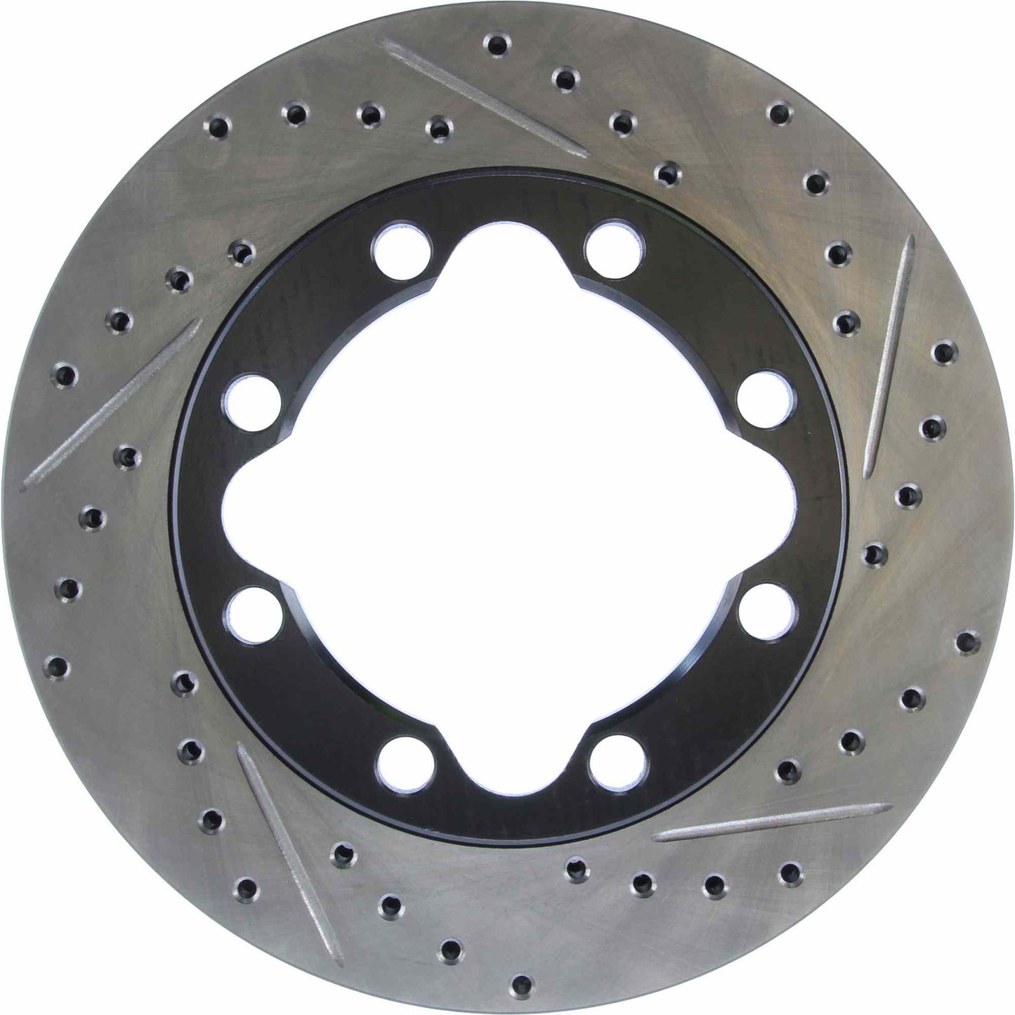 StopTech Sport Drilled/Slotted Brake Rotor; Front Left