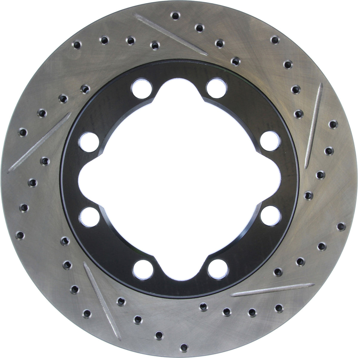 StopTech Sport Drilled/Slotted Brake Rotor; Front Left