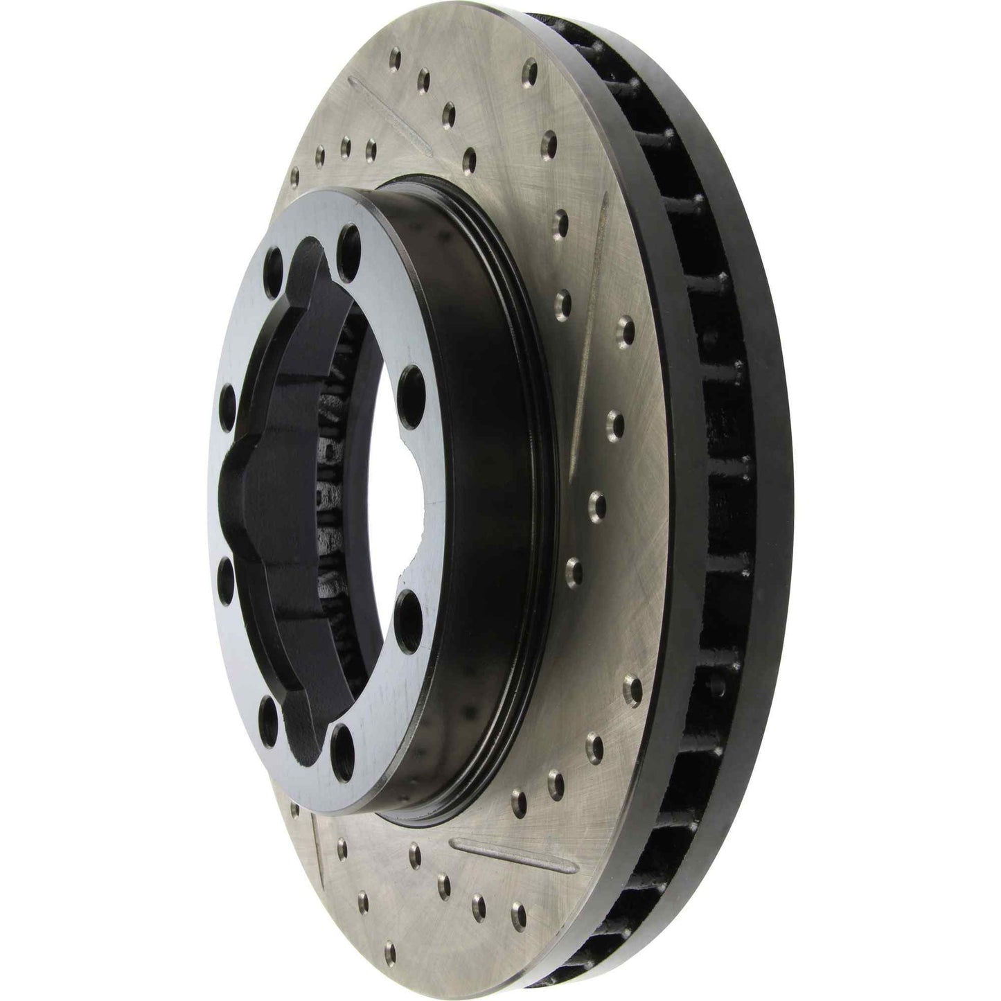 StopTech Sport Drilled/Slotted Brake Rotor; Front Left