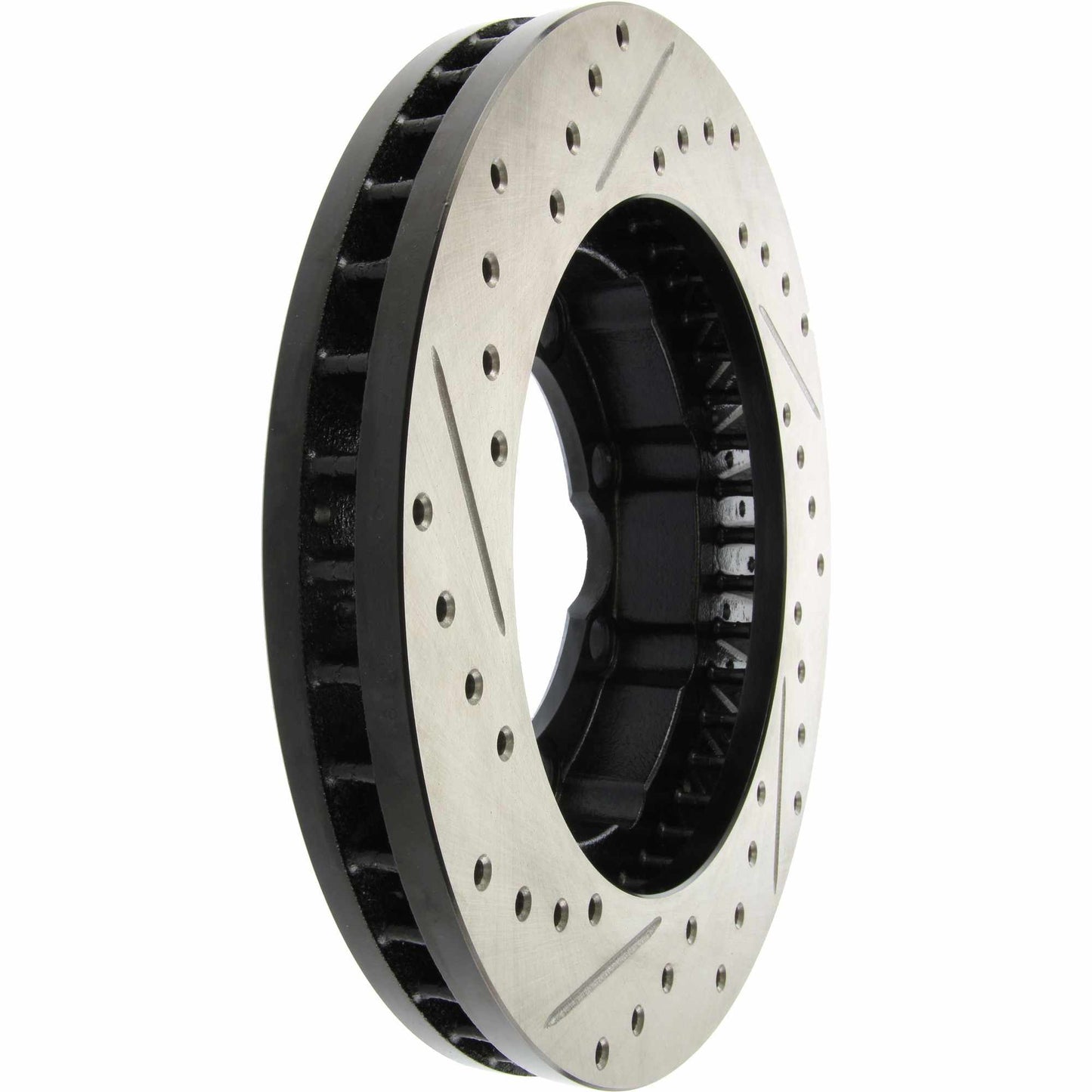 StopTech Sport Drilled/Slotted Brake Rotor; Front Left