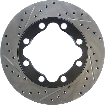 StopTech Sport Drilled/Slotted Brake Rotor; Front Right