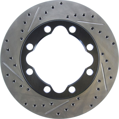 StopTech Sport Drilled/Slotted Brake Rotor; Front Right