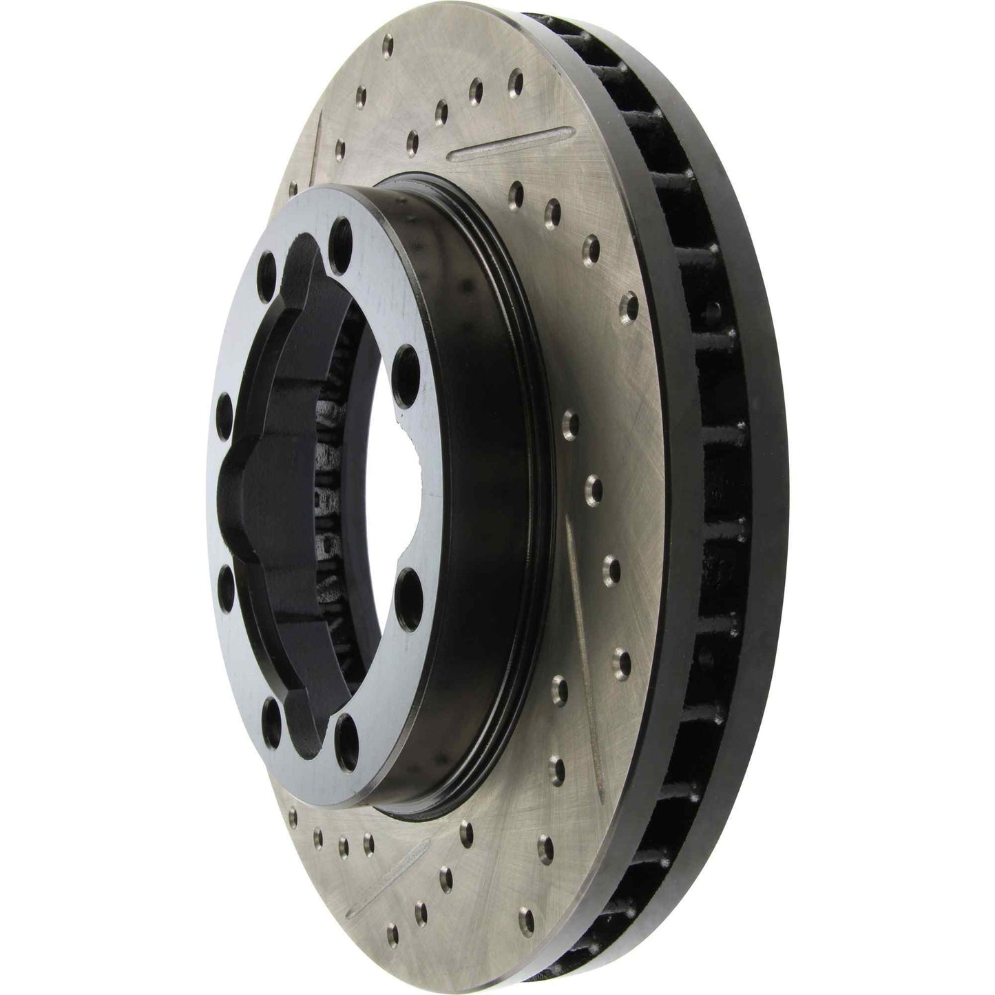 StopTech Sport Drilled/Slotted Brake Rotor; Front Right