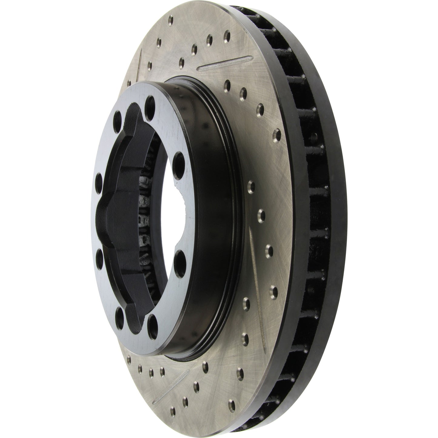 StopTech Sport Drilled/Slotted Brake Rotor; Front Right