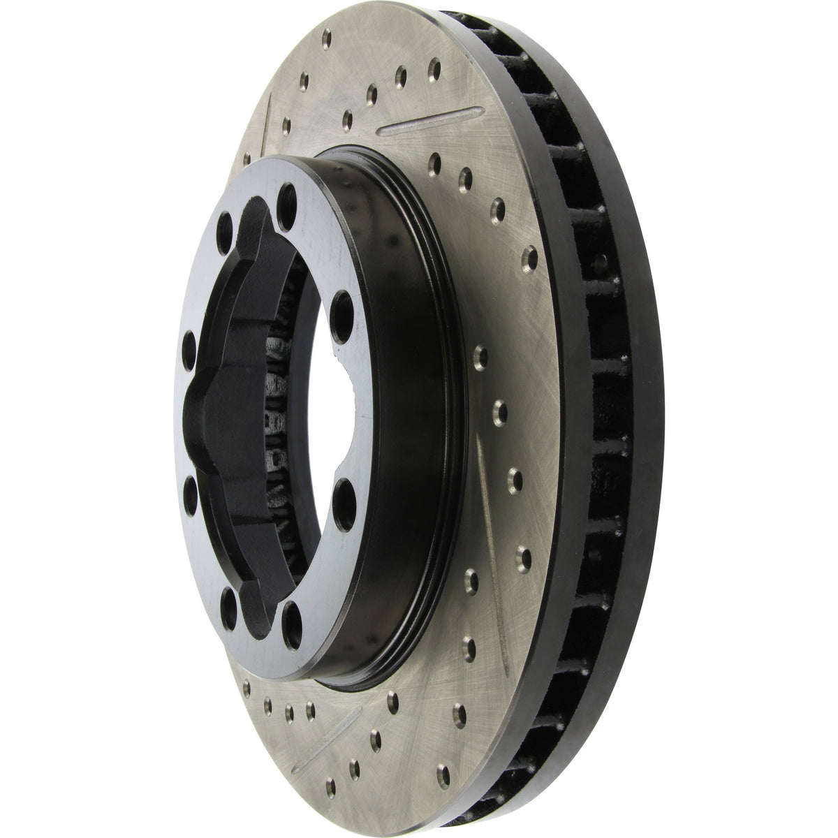 StopTech Sport Drilled/Slotted Brake Rotor; Front Right