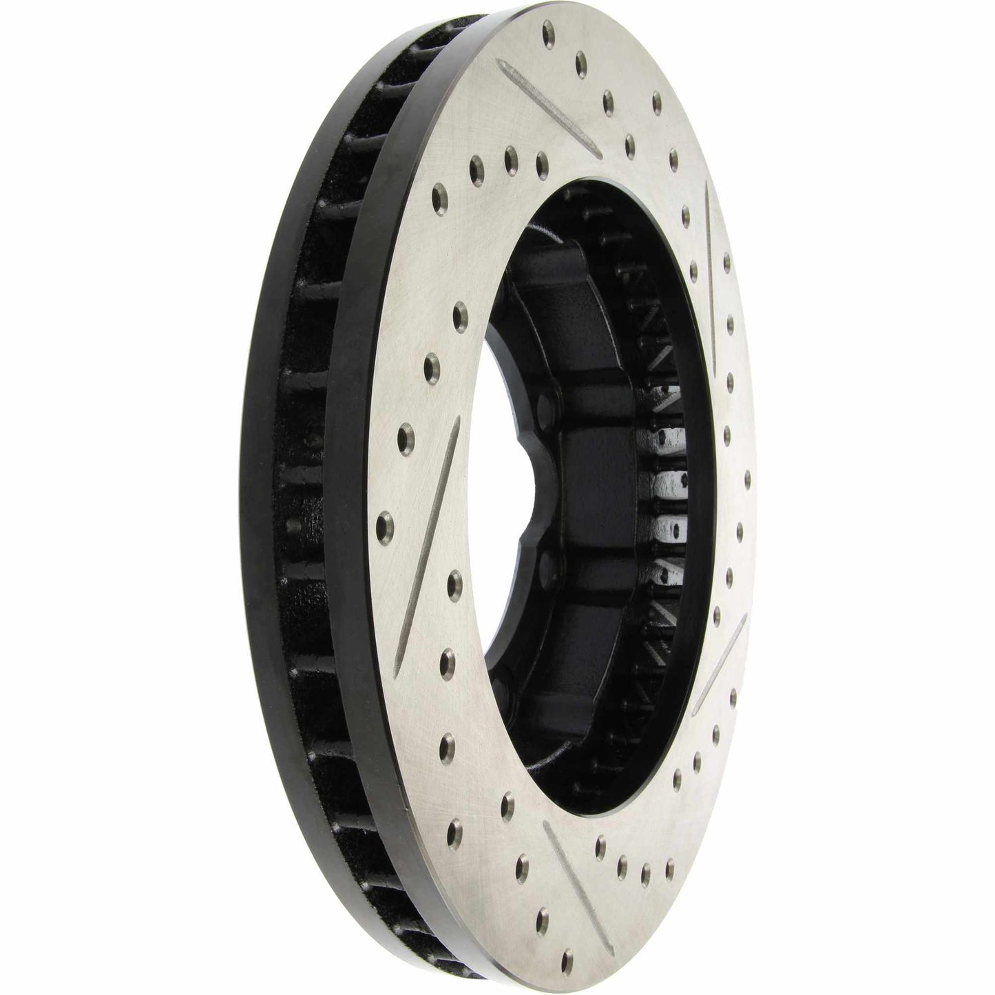 StopTech Sport Drilled/Slotted Brake Rotor; Front Right