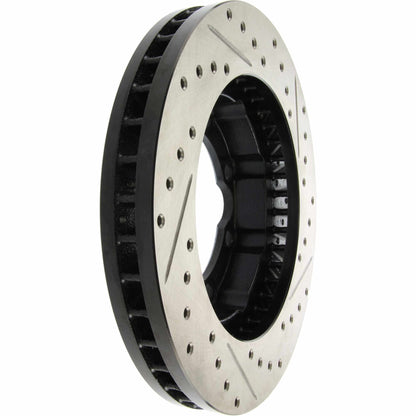 StopTech Sport Drilled/Slotted Brake Rotor; Front Right