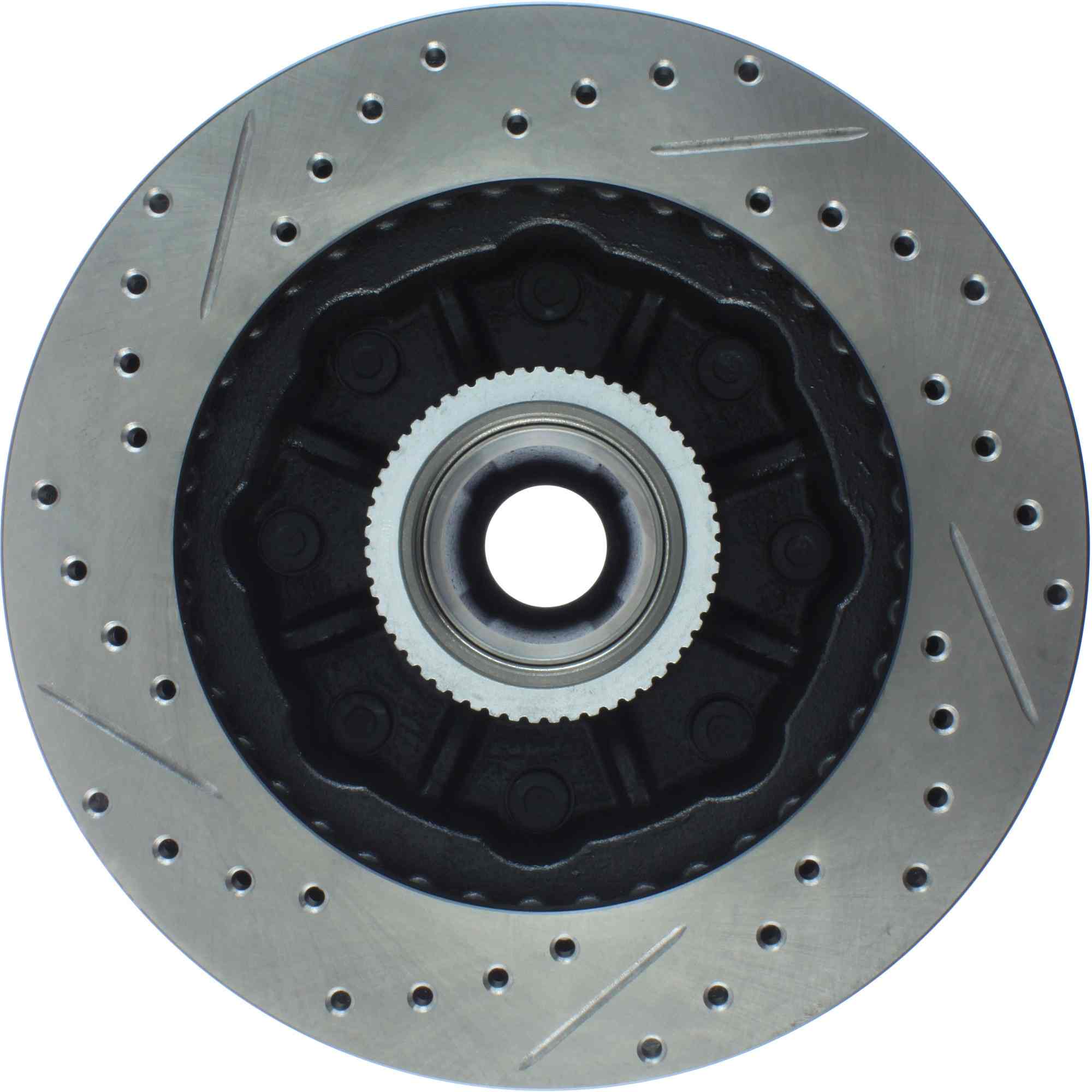 StopTech Sport Drilled/Slotted Brake Rotor; Front Left