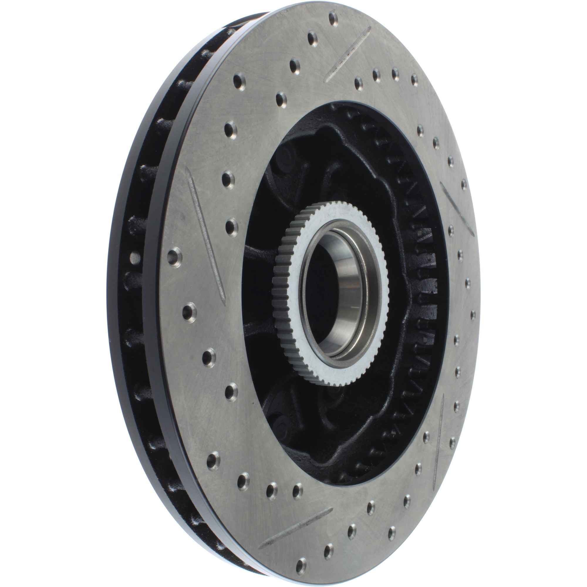 StopTech Sport Drilled/Slotted Brake Rotor; Front Left