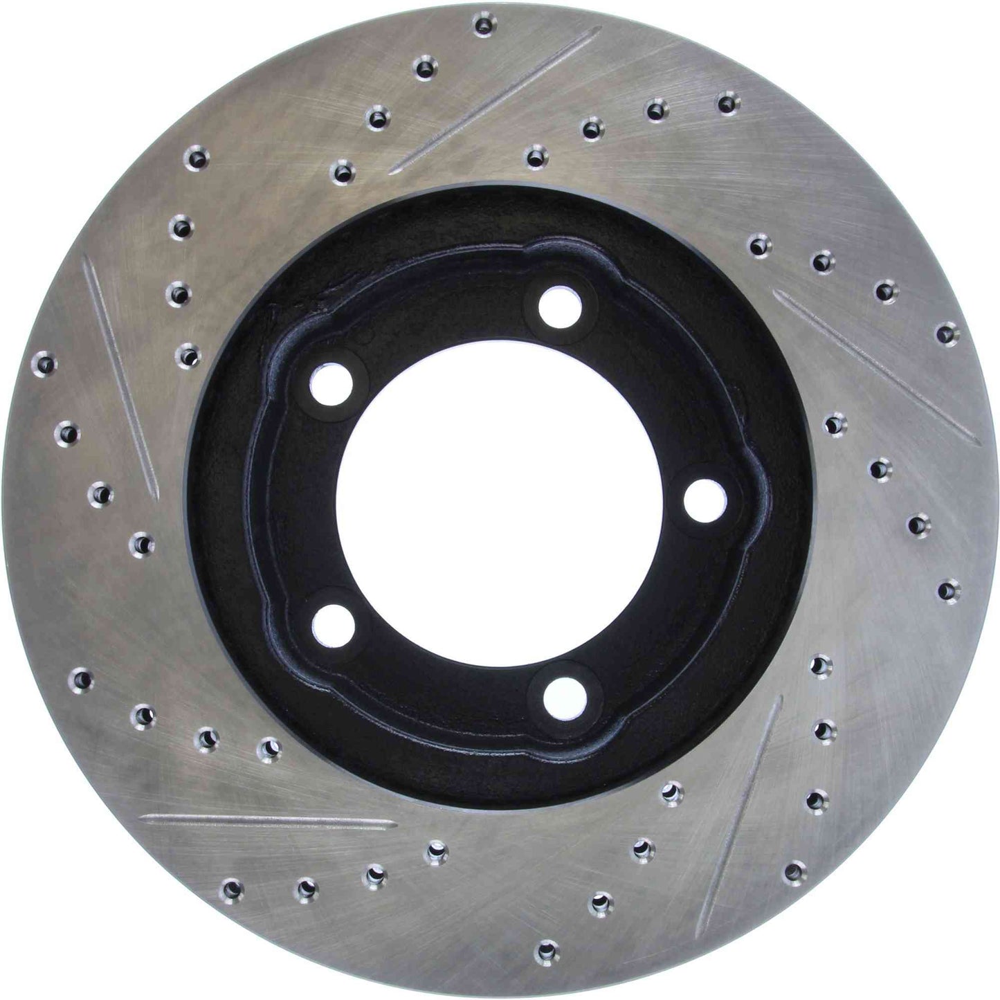 StopTech Sport Drilled/Slotted Brake Rotor; Front Left