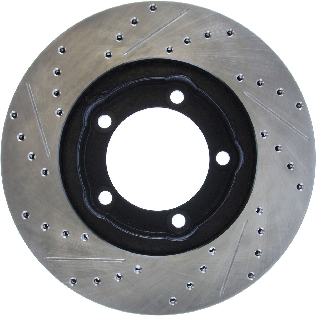 StopTech Sport Drilled/Slotted Brake Rotor; Front Left