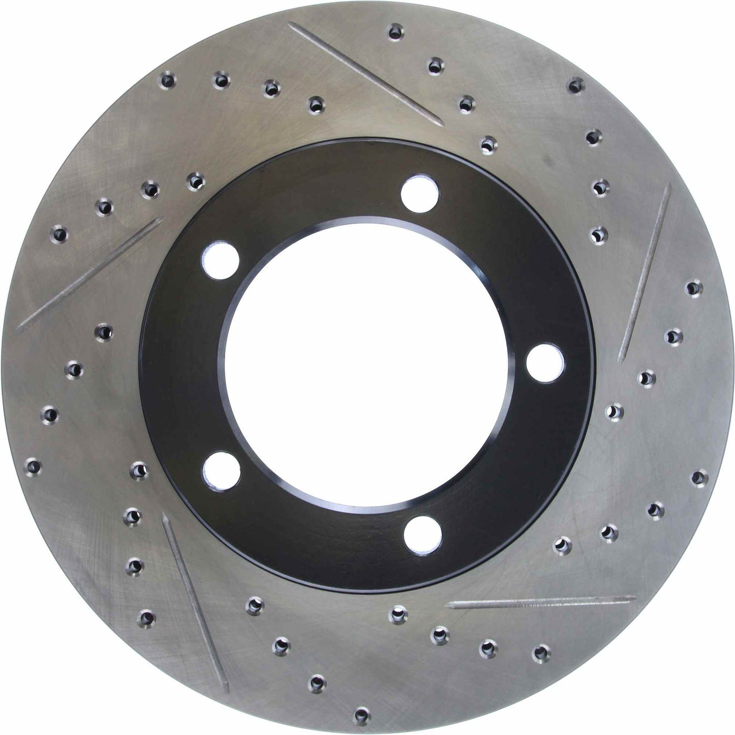 StopTech Sport Drilled/Slotted Brake Rotor; Front Left