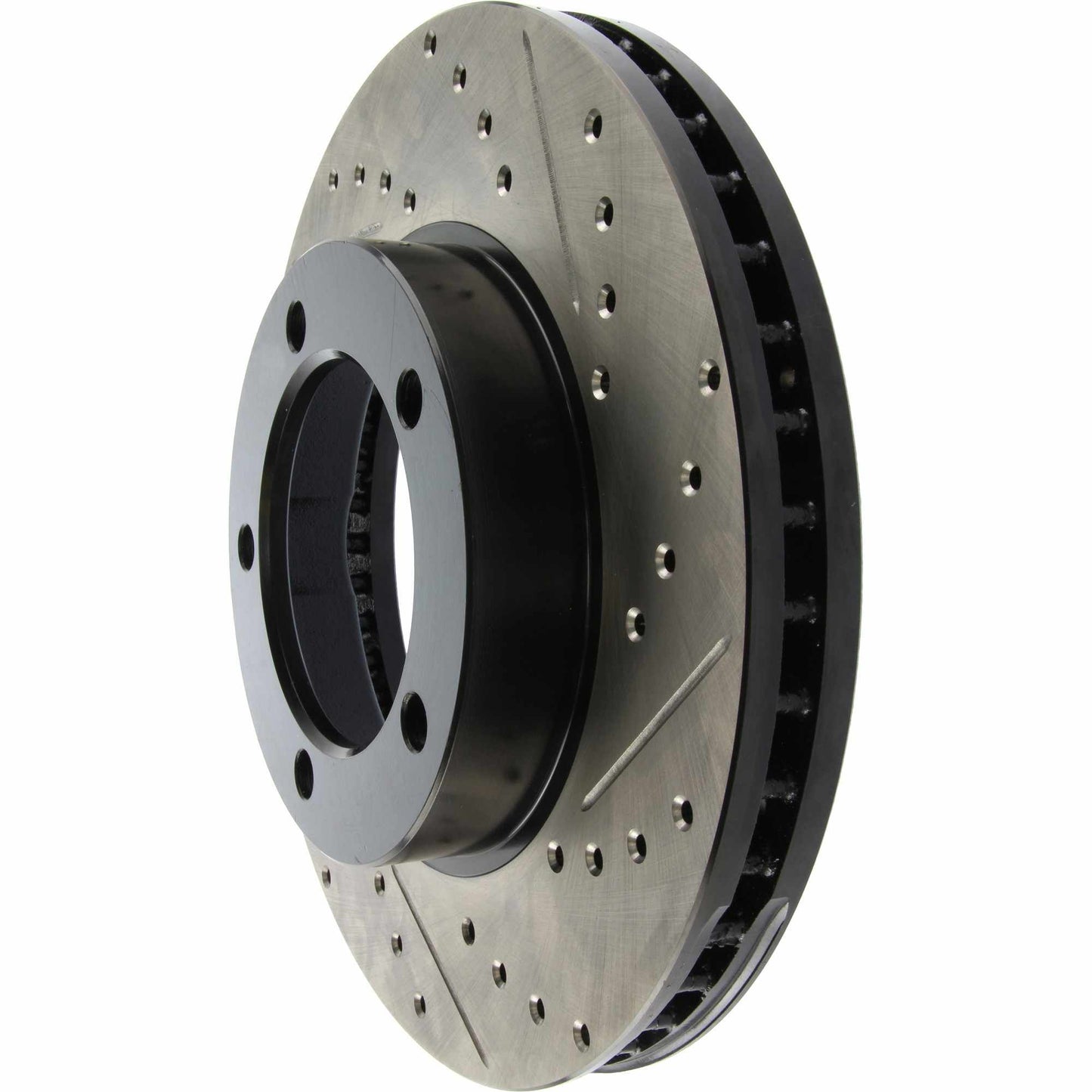 StopTech Sport Drilled/Slotted Brake Rotor; Front Left
