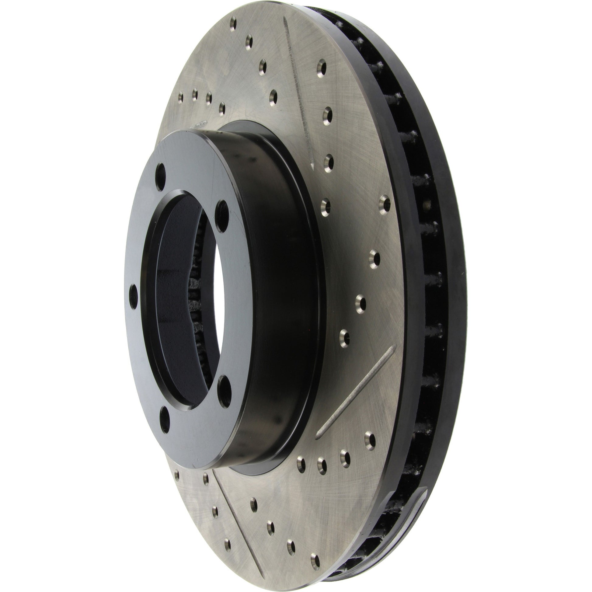 StopTech Sport Drilled/Slotted Brake Rotor; Front Left