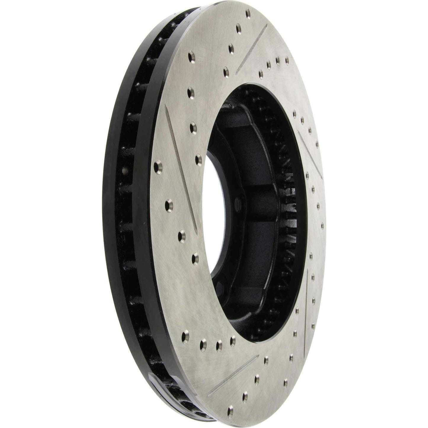 StopTech Sport Drilled/Slotted Brake Rotor; Front Left