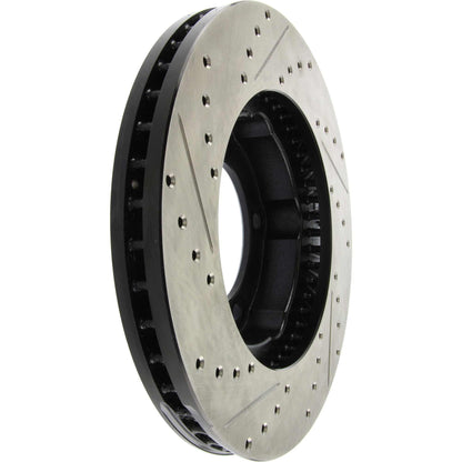 StopTech Sport Drilled/Slotted Brake Rotor; Front Left