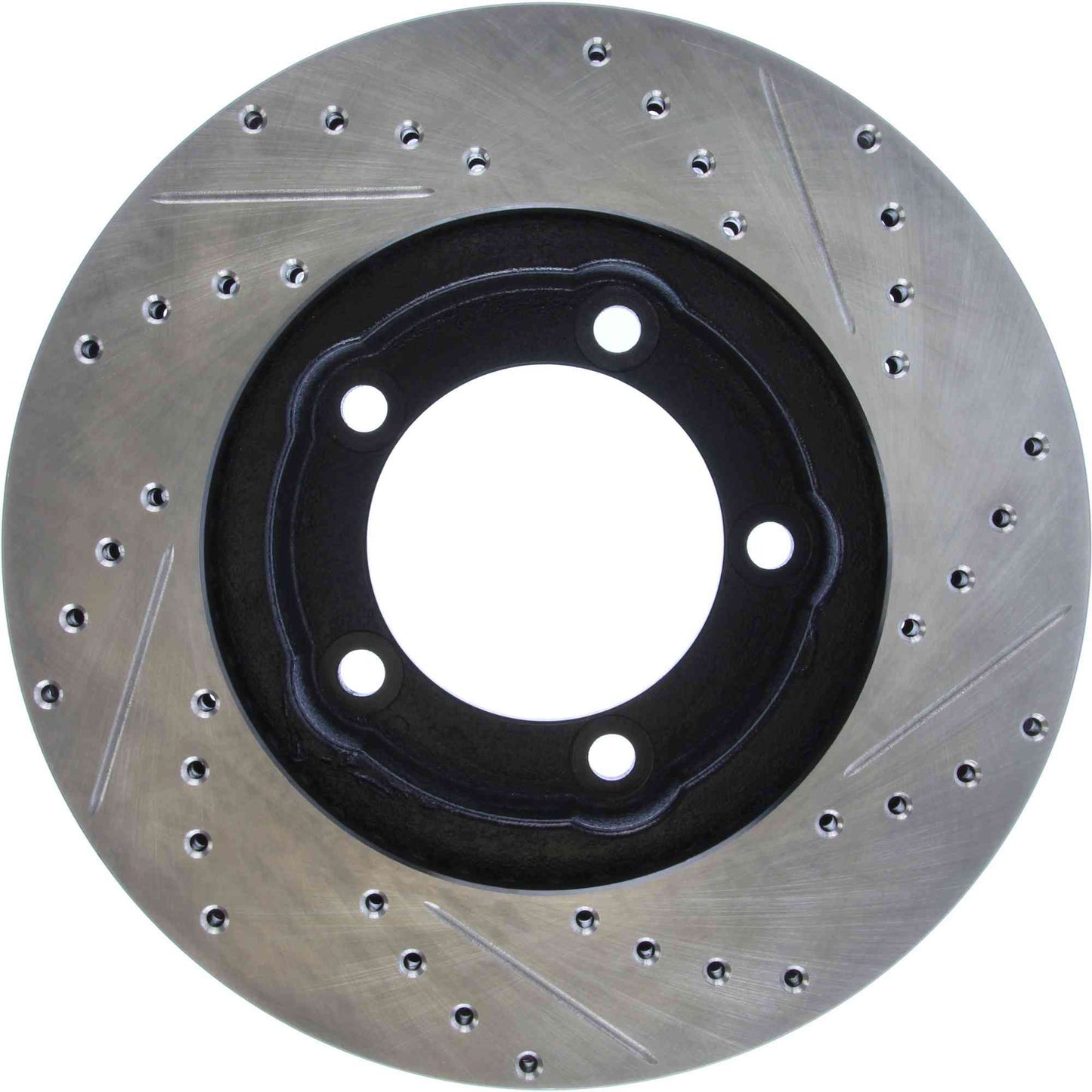 StopTech Sport Drilled/Slotted Brake Rotor; Front Right