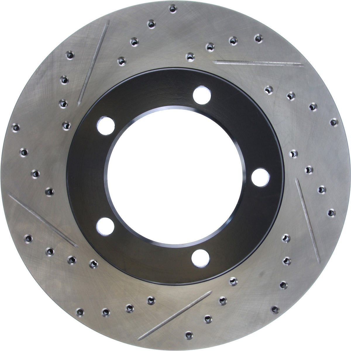 StopTech Sport Drilled/Slotted Brake Rotor; Front Right