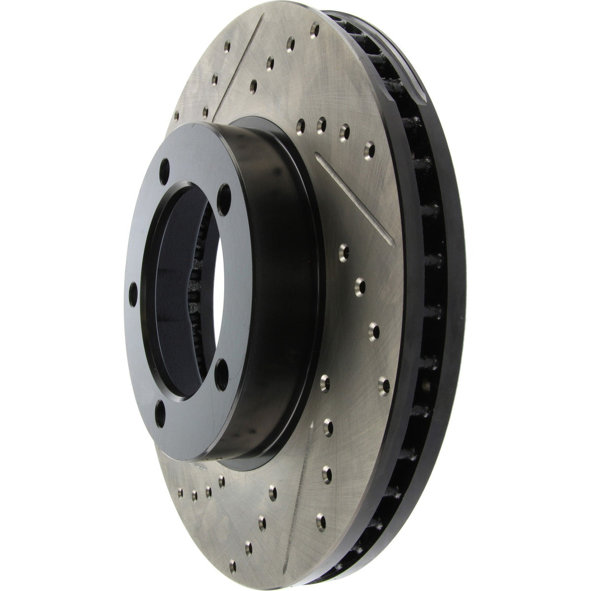 StopTech Sport Drilled/Slotted Brake Rotor; Front Right