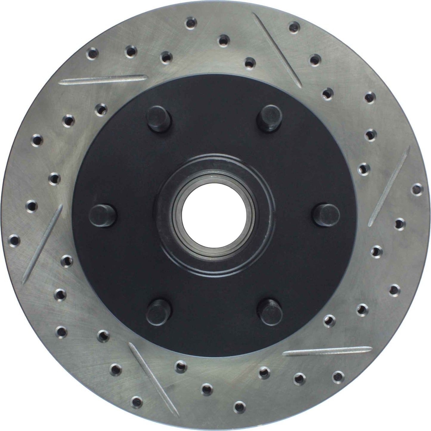 StopTech Sport Drilled/Slotted Brake Rotor; Front Left