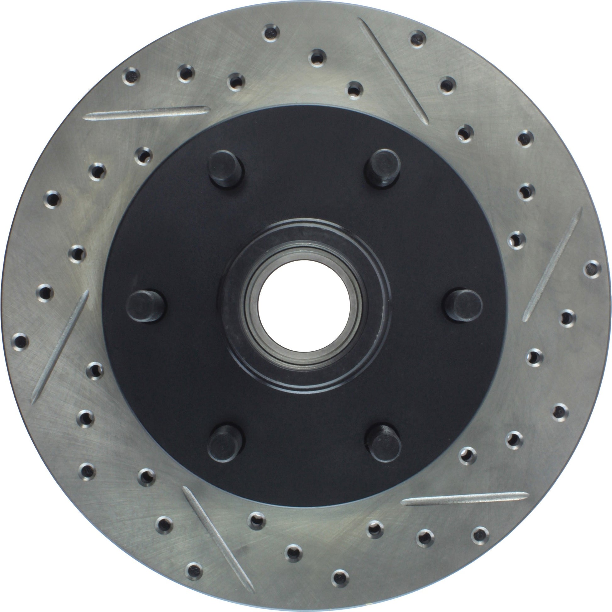 StopTech Sport Drilled/Slotted Brake Rotor; Front Left