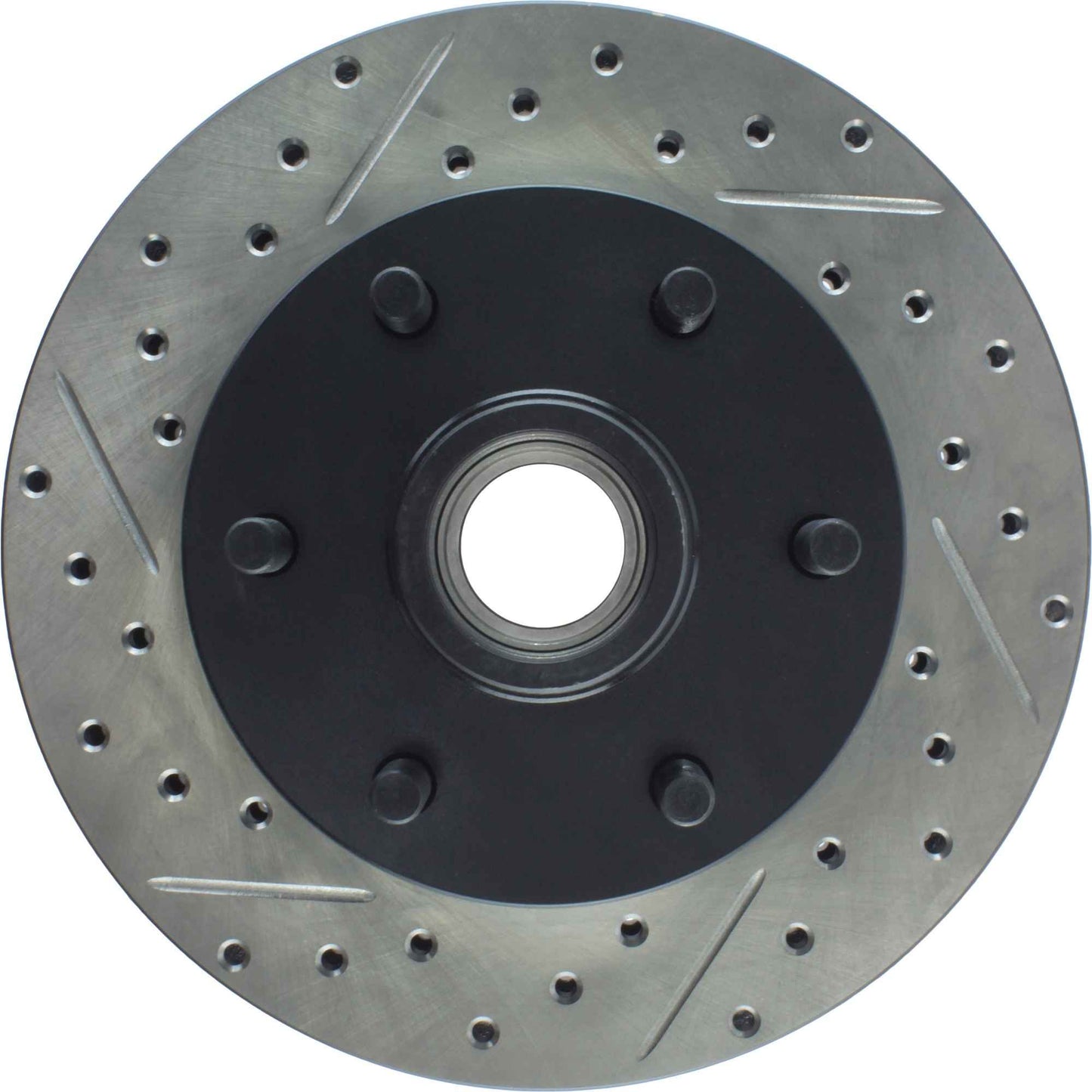 StopTech Sport Drilled/Slotted Brake Rotor; Front Right