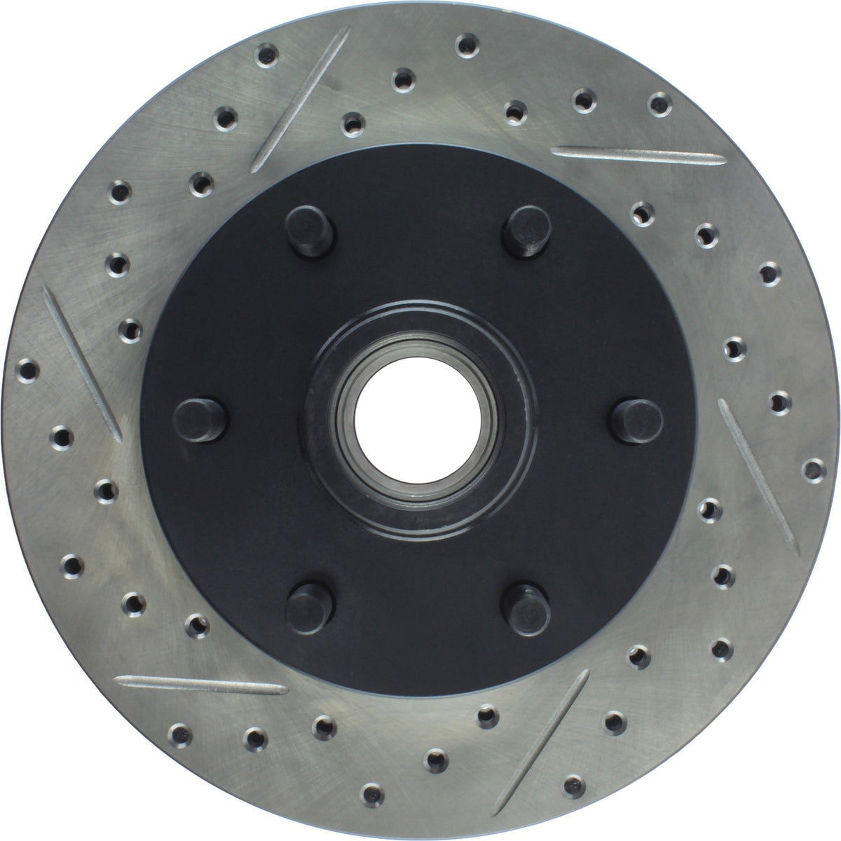 StopTech Sport Drilled/Slotted Brake Rotor; Front Right