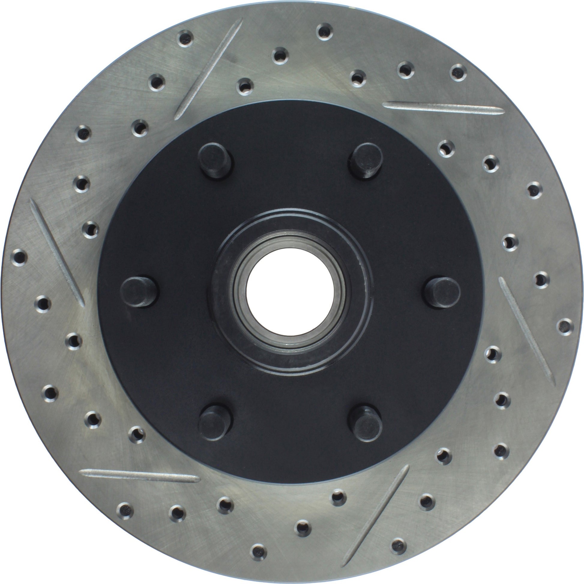 StopTech Sport Drilled/Slotted Brake Rotor; Front Right